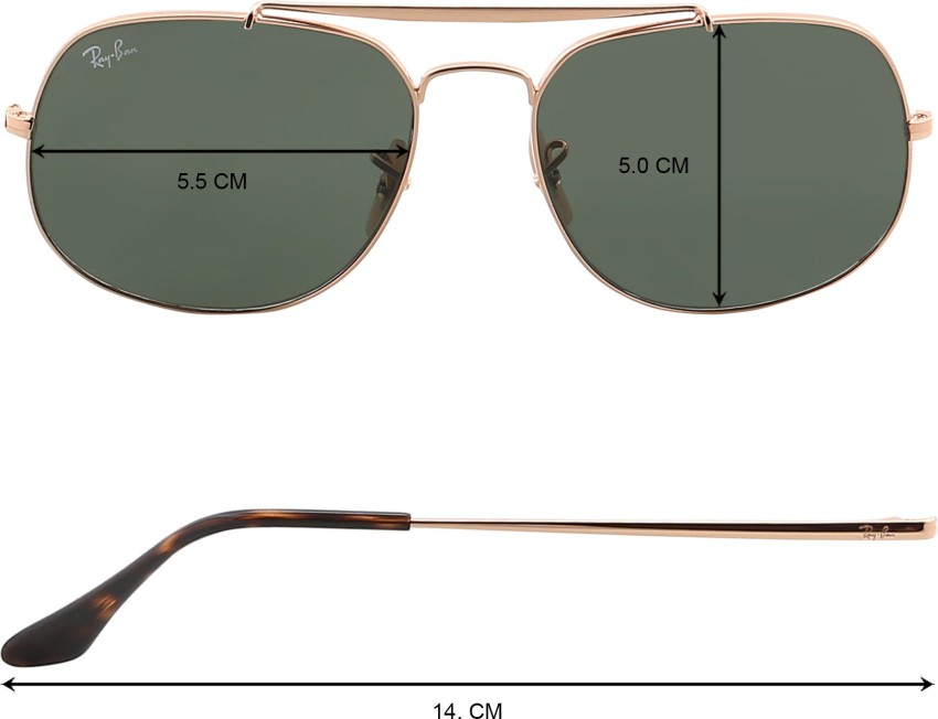Buy Ray-Ban Aviator Sunglasses Green For Men Online @ Best Prices in India
