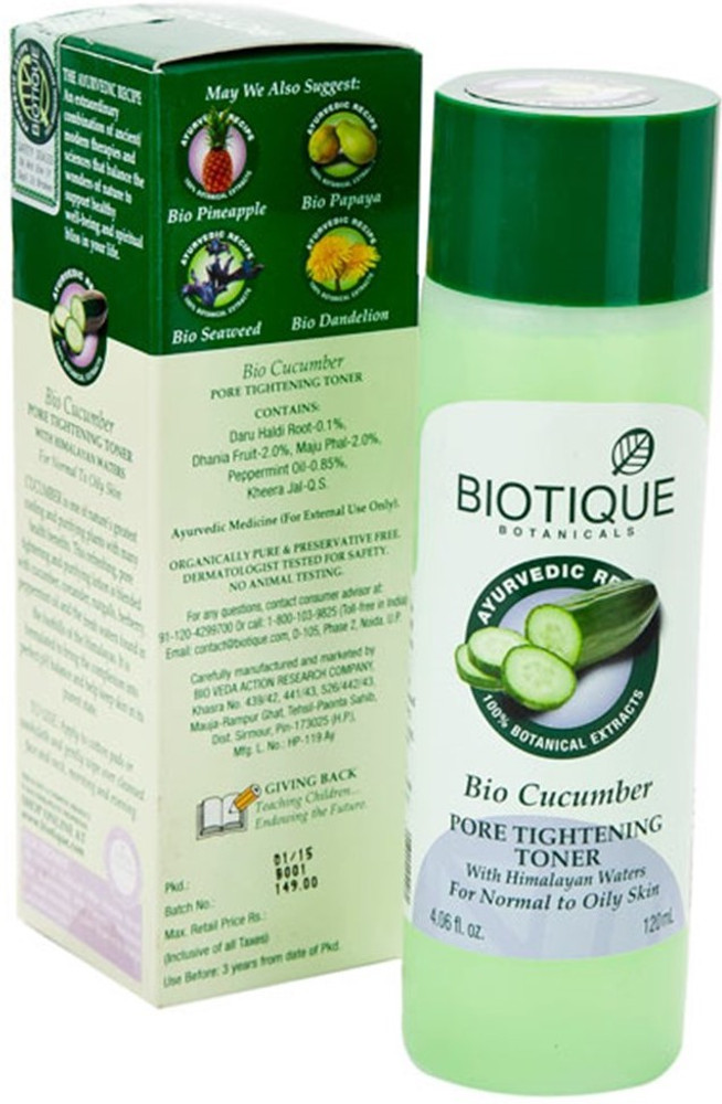 Biotique outlet cucumber toner