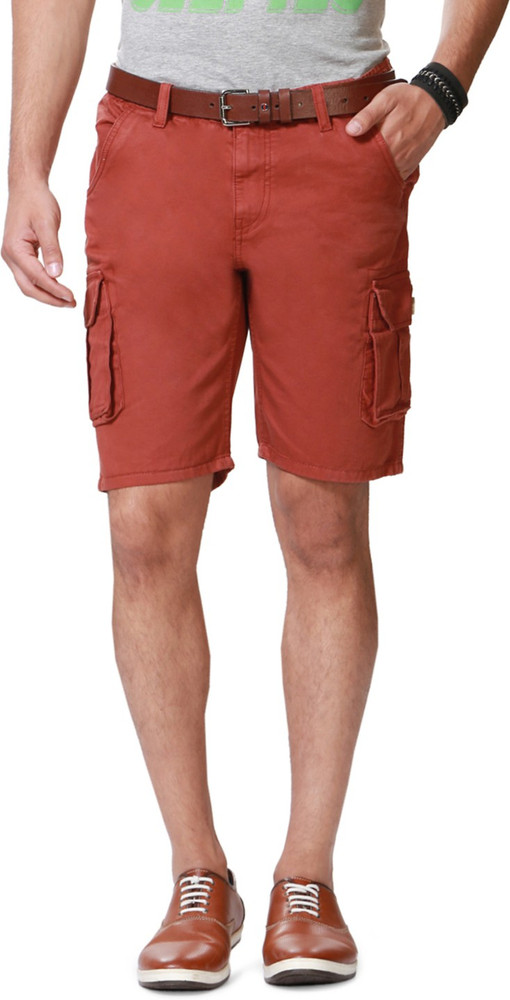 Mens red cargo shorts best sale