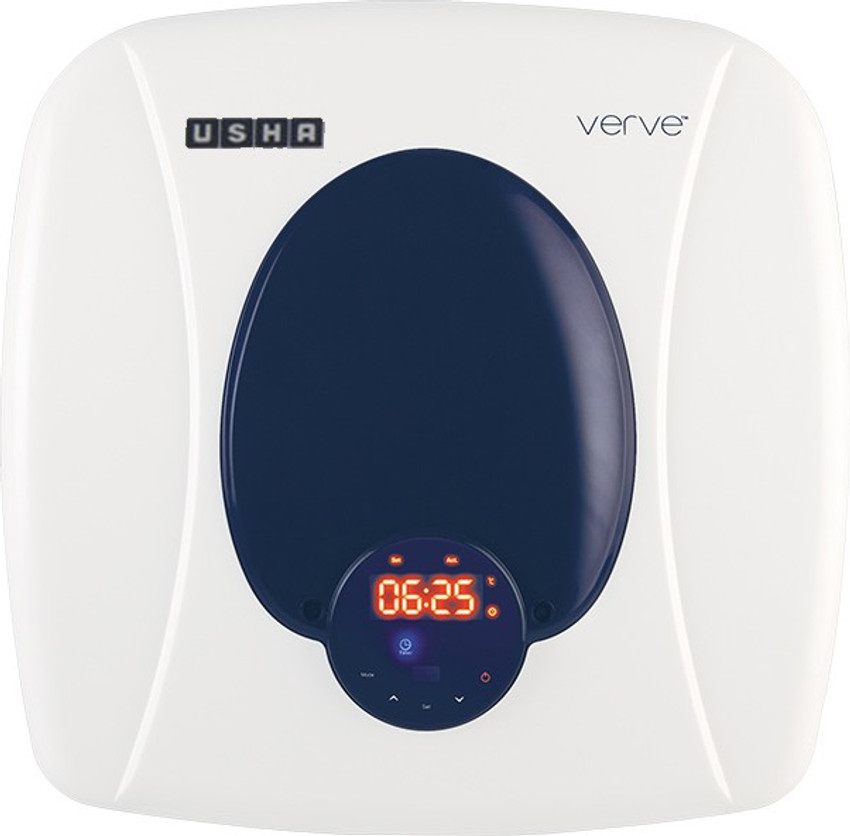 USHA 25 L Storage Water Geyser (Usha Verve Digital with Remote, White Blue)  Price in India - Buy USHA 25 L Storage Water Geyser (Usha Verve Digital  with Remote, White Blue) online at Flipkart.com