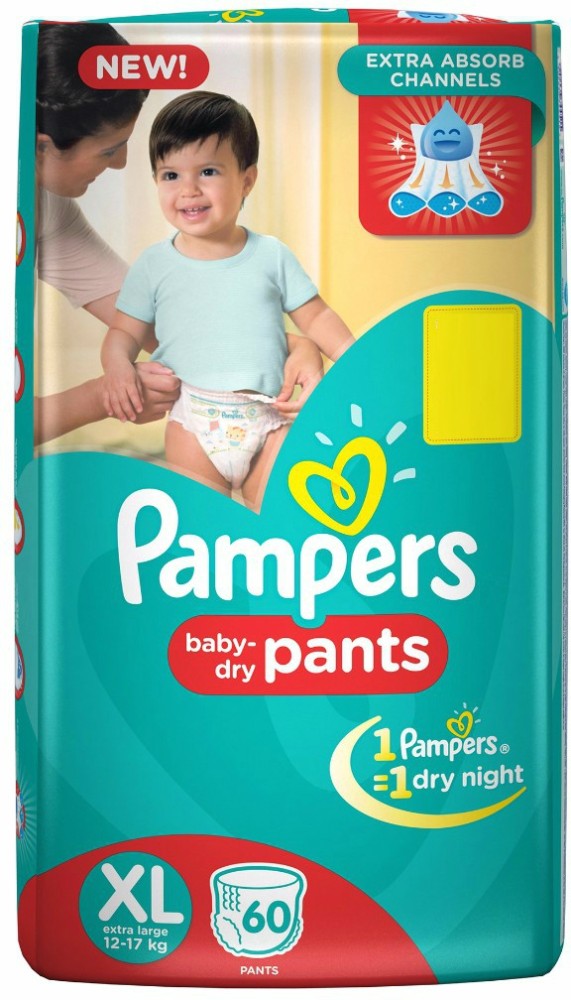 Buy Pampers BabyDry Pants XL 20s online at best priceDiapers