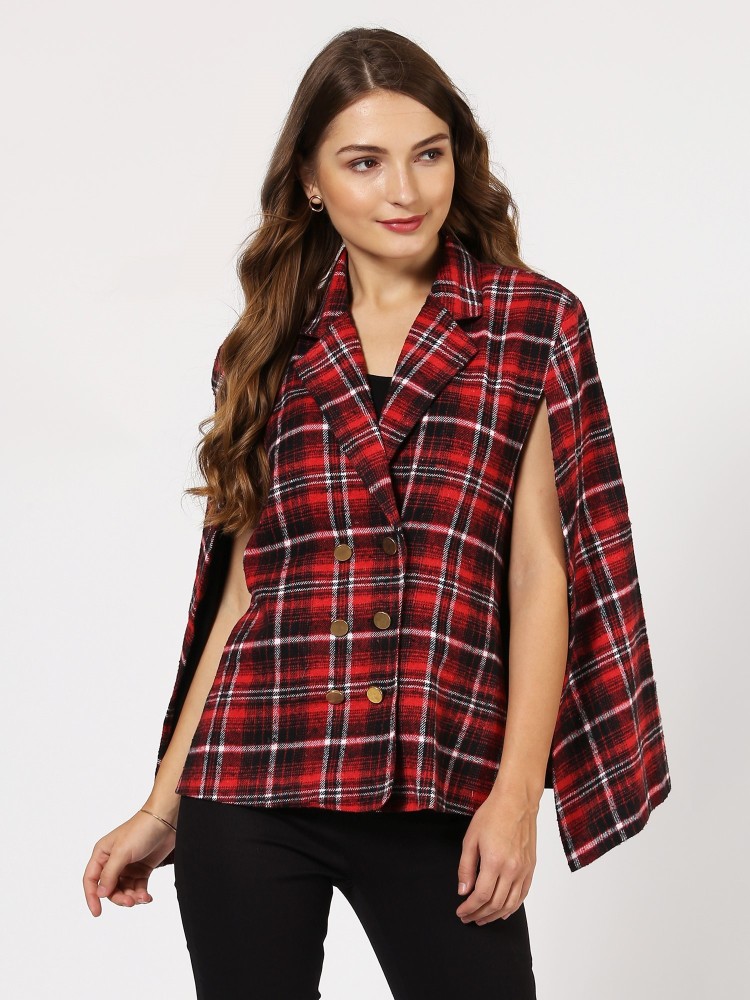 Buy Girls Red & Black Check Print Crop Top Online at Sassafras