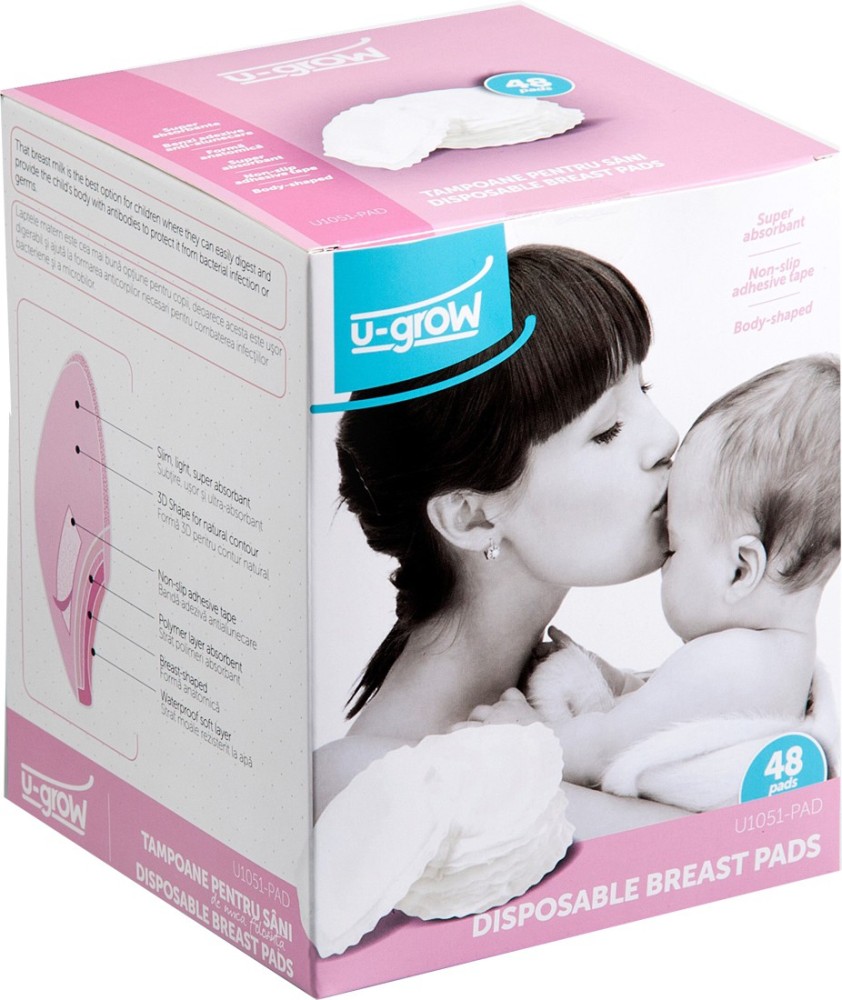 U-grow Disposable Breast Pads - 48 Pcs -Buy Nursing Pads online in India