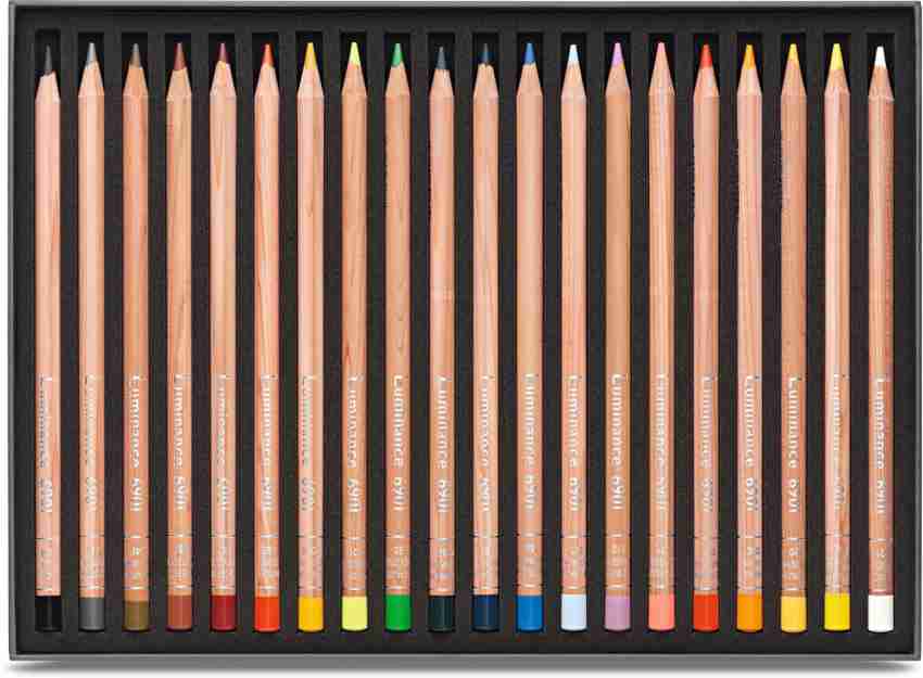 Caran DAche Luminance Colored Pencil Raw Umber 50% - Wet Paint