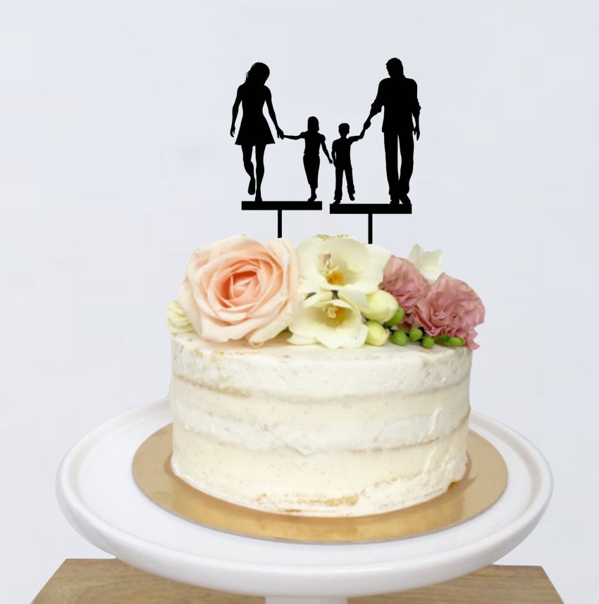 Source Customized Acrylic Anniversary Cake Topper Love Family Cake Topper  Silhouette on m.alibaba.com
