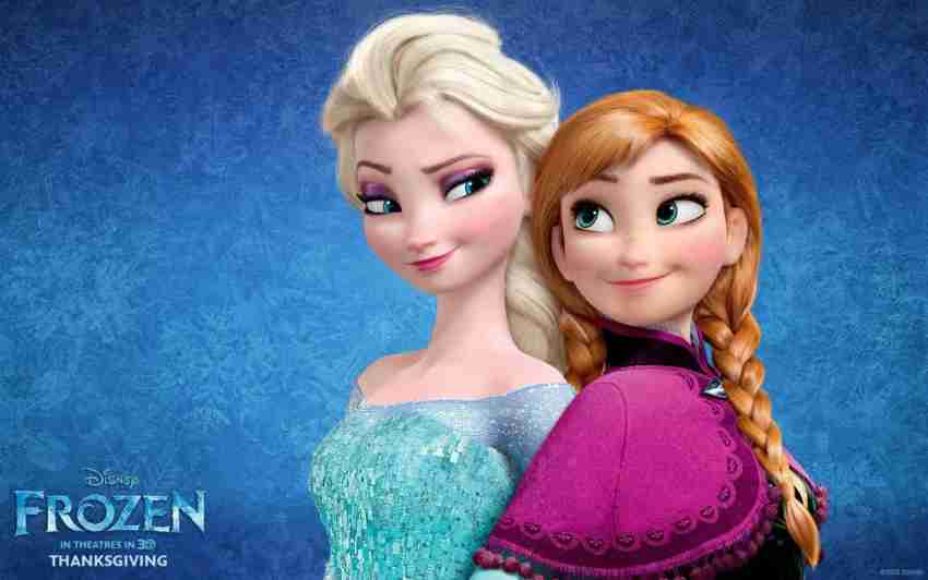 Large anna store and elsa dolls