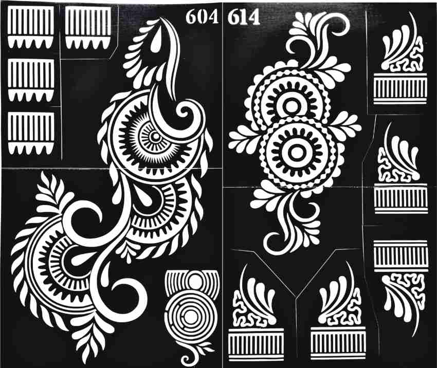 Henna Stencils | Floral | Henna | Stencils | Mehandi