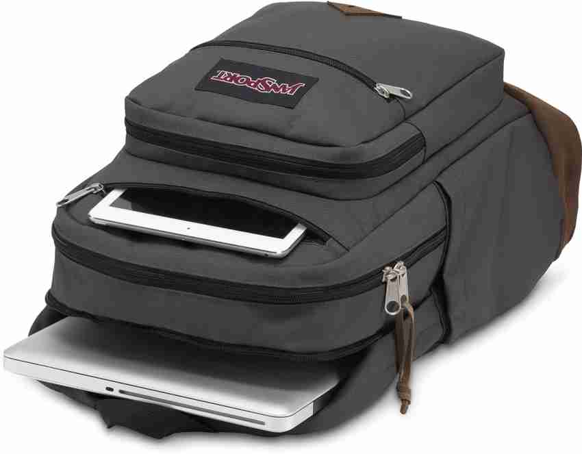 JanSport Wanderer 27 L Laptop Backpack Forge Grey Price in India Flipkart