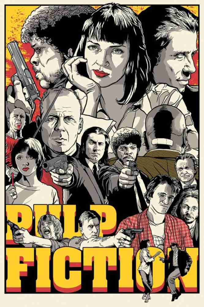 Pulp Fiction Poster on LARGE PRINT 36X24 INCHES Photographic Paper