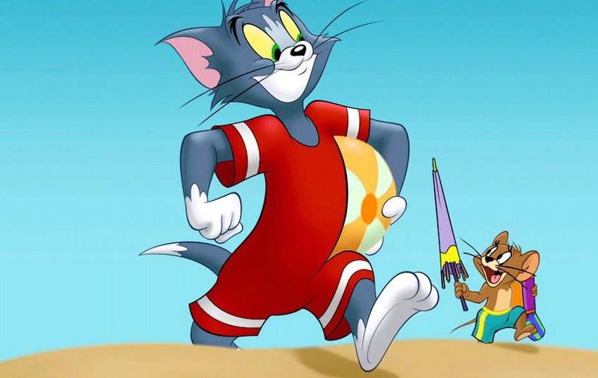 Tom and Jerry Background Wallpaper poster on LARGE PRINT 36X24