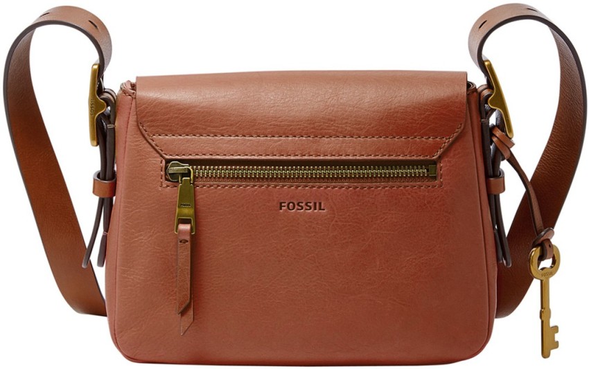 FOSSIL Brown Sling Bag Small Crossbody Brown Price in India