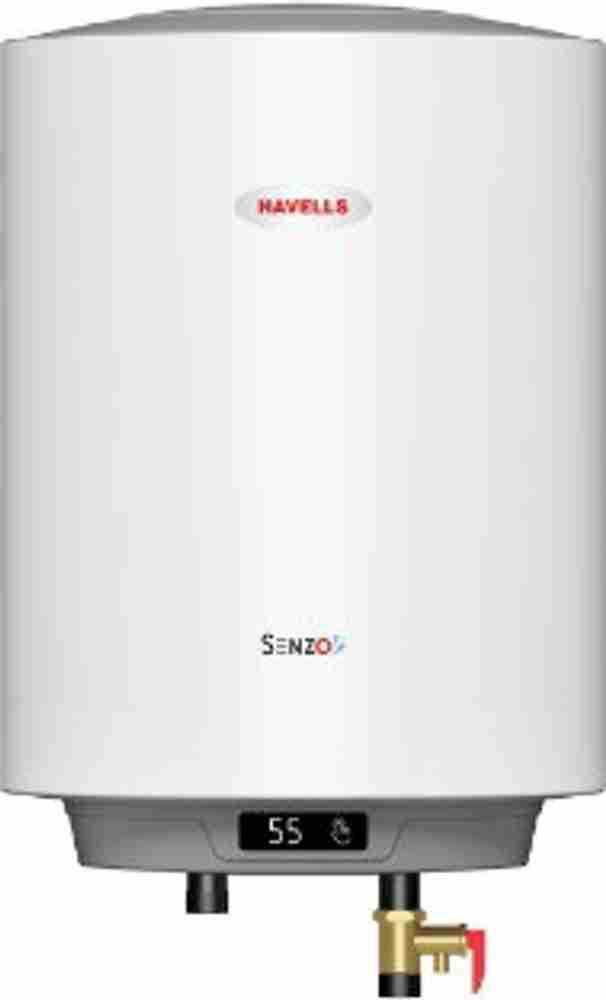HAVELLS 10 L Storage Water Geyser (Senzo, White) Price in India - Buy HAVELLS  10 L Storage Water Geyser (Senzo, White) online at Flipkart.com
