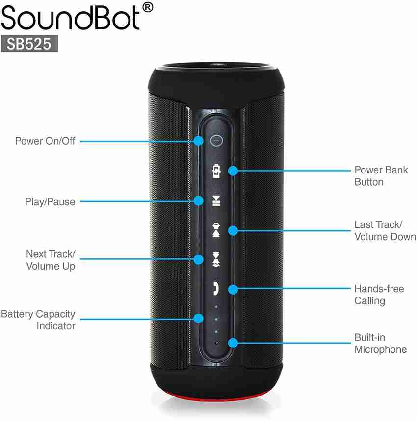 Buy SoundBot SB525 Bluetooth 4.0 Speaker 12 hrs Music