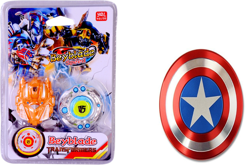 ARVEL Fidget And Beyblade Transformers And Captain America