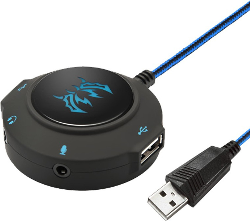 KOTION EACH S2 USB Sound card with USB and Audio Ports Gaming Accessory Kit
