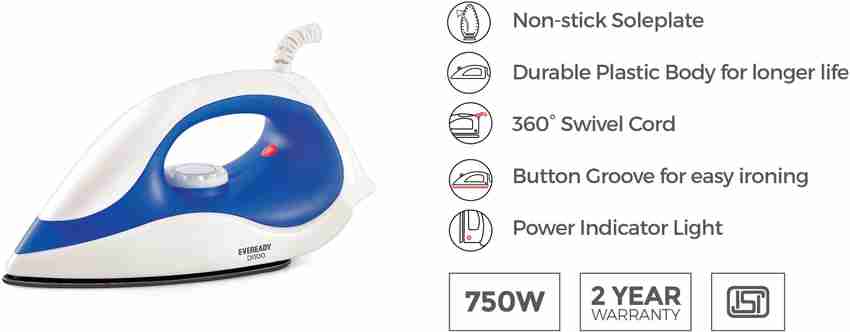 Eveready iron on sale