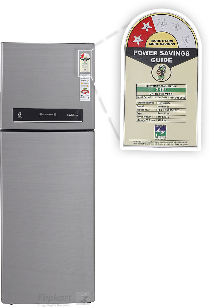 Whirlpool fridge sales energy consumption