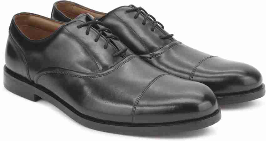 Clarks coling boss black on sale leather