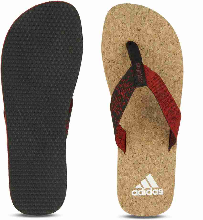 ADIDAS Men BEACH CORK THONG 2017 Flip Flops Buy SCARLE BLACK