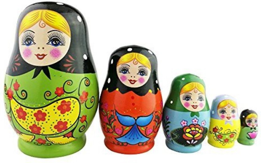 Winterworm Set of 5 Nesting Dolls Matryoshka Russian Doll Popular