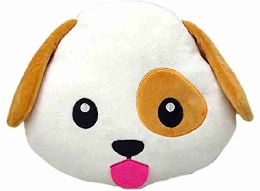 Dog emoji pillow top