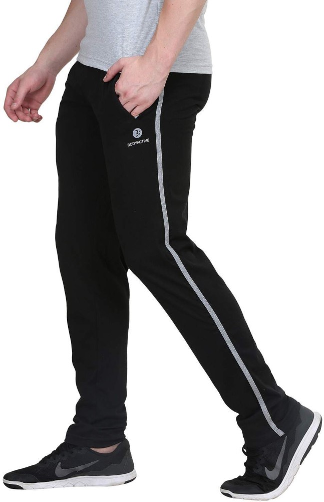 BODYACTIVE Solid Color Men's Track Pants