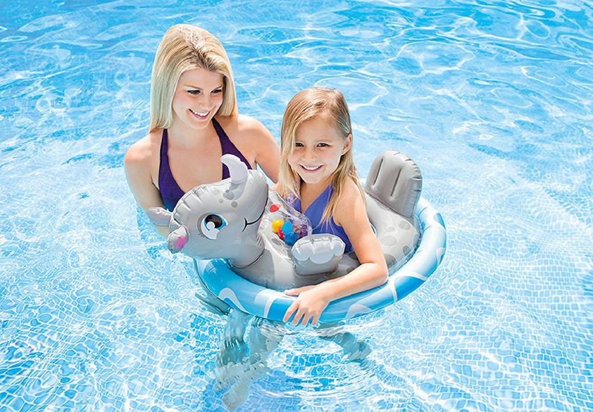 INTEX Original Inflatable See Me Sit Pool Riders Rhino