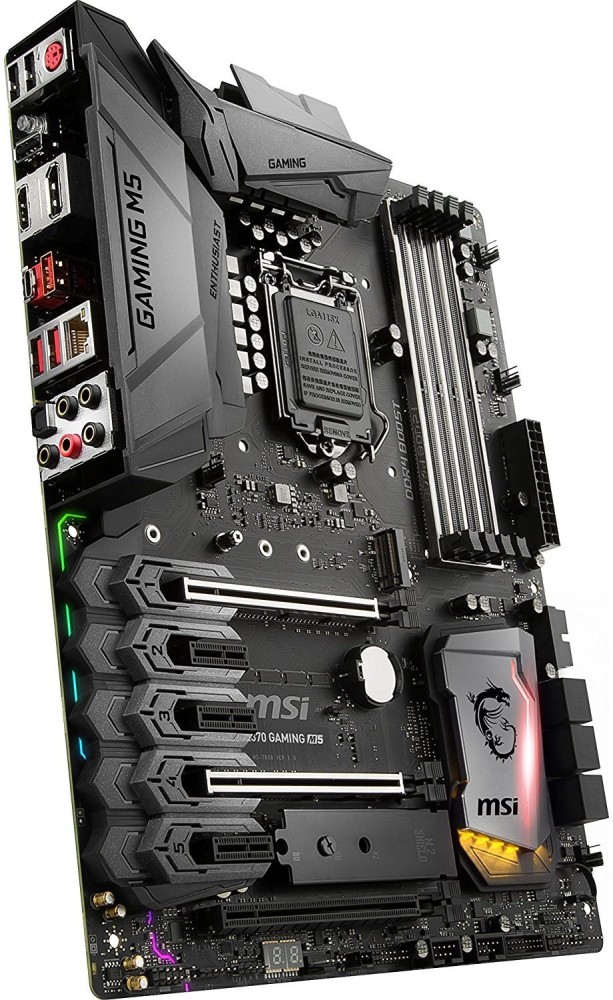 MSI Z370 GAMING M5 Enthusiast Coffee Lake LGA 1151 VR Ready 64GB DDR4 SLI  ATX Motherboard - MSI : Flipkart.com