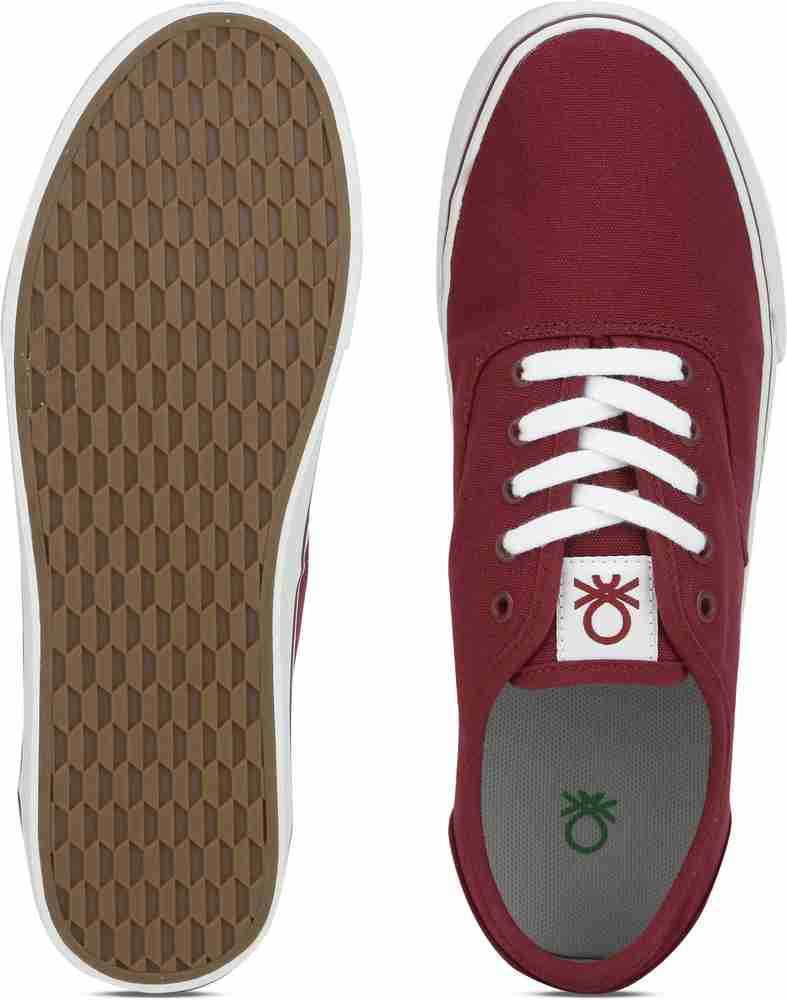 Benetton red shoes on sale