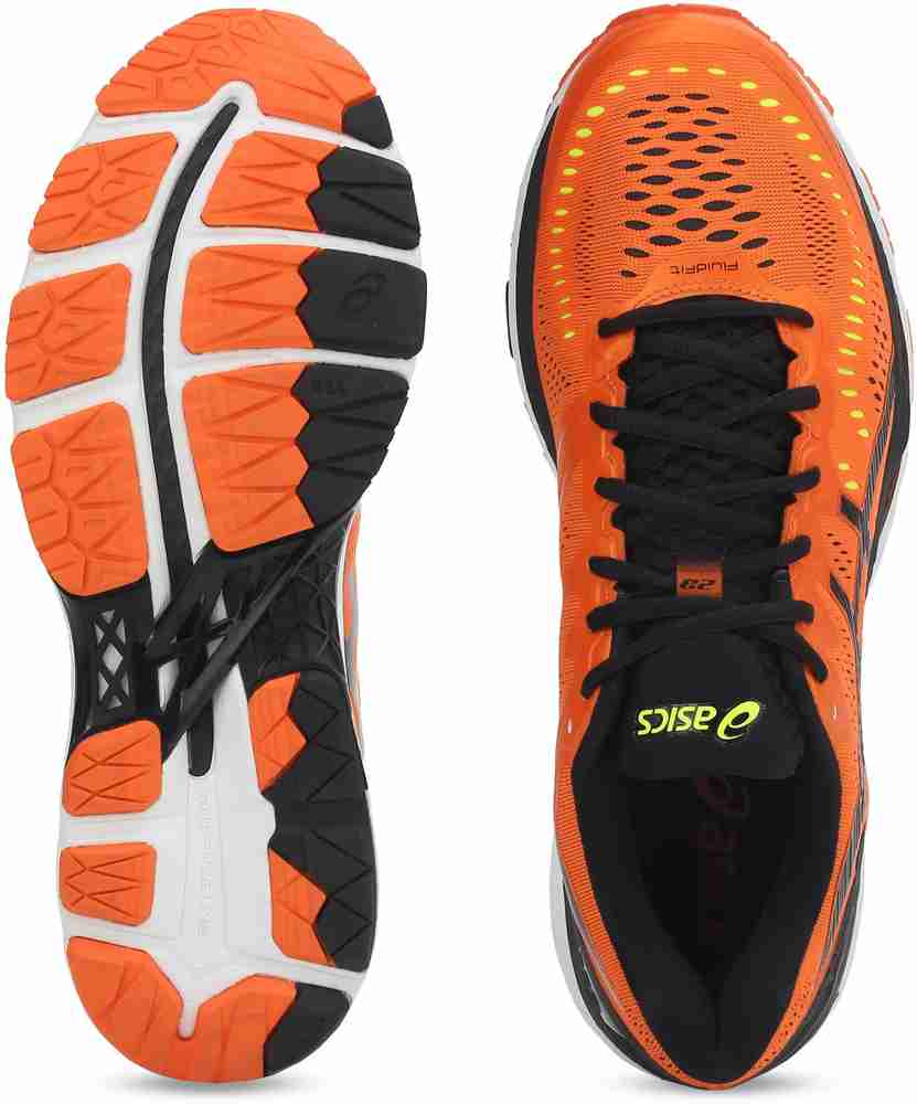 Asics GEL KAYANO 23 RunningShoe For Men Buy Orange Black Safety