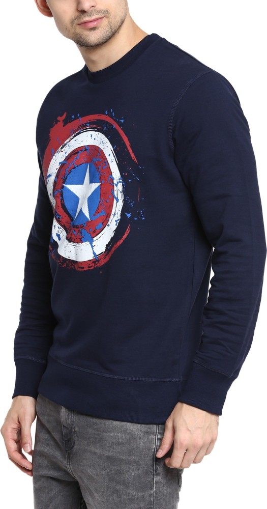 Captain america sweatshirt mens hotsell