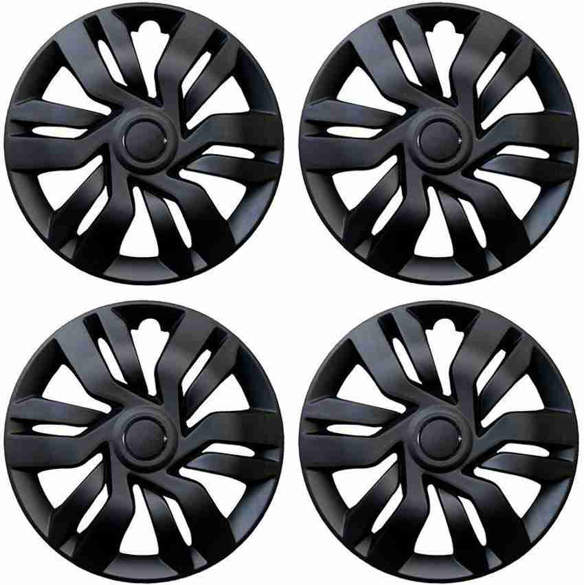 AUTO PEARL Premium Quality Car Full Caps Black 12 Inches Press