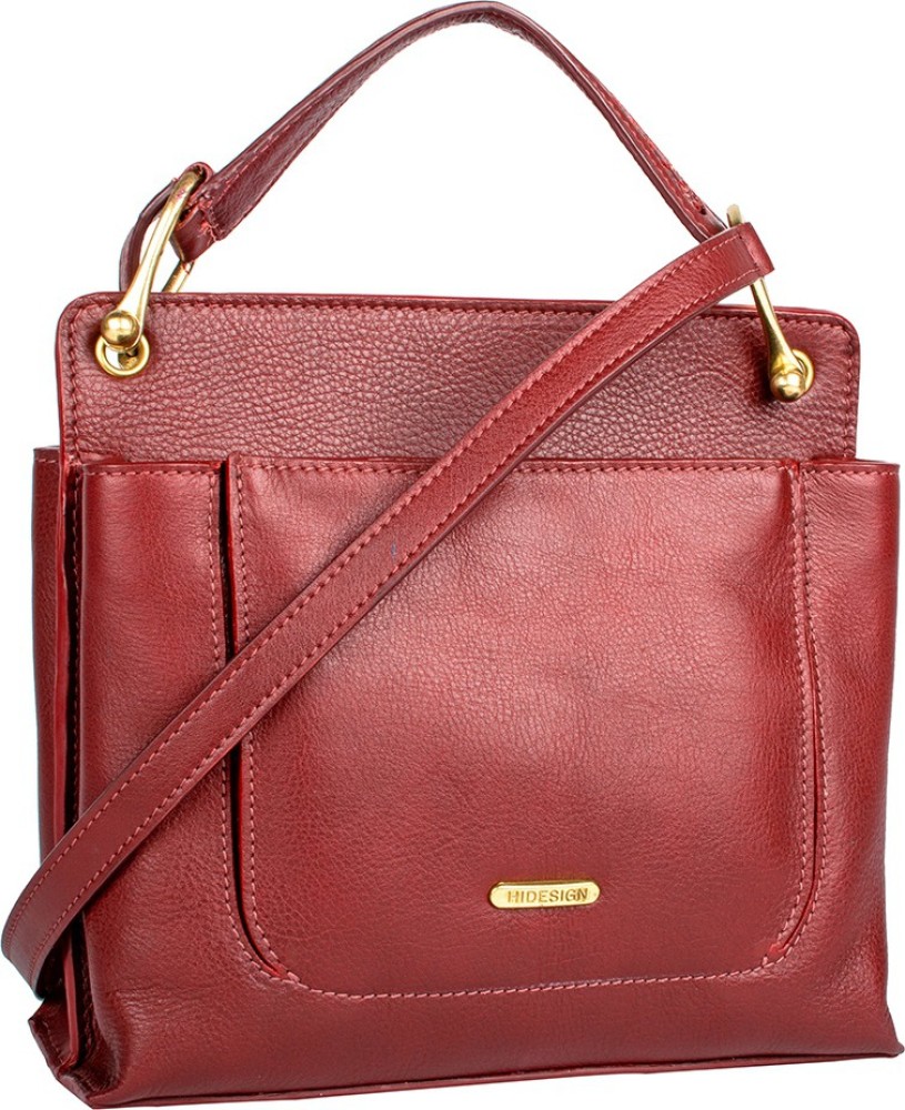 HIDESIGN Women's Sling Bag (Red) : : Fashion