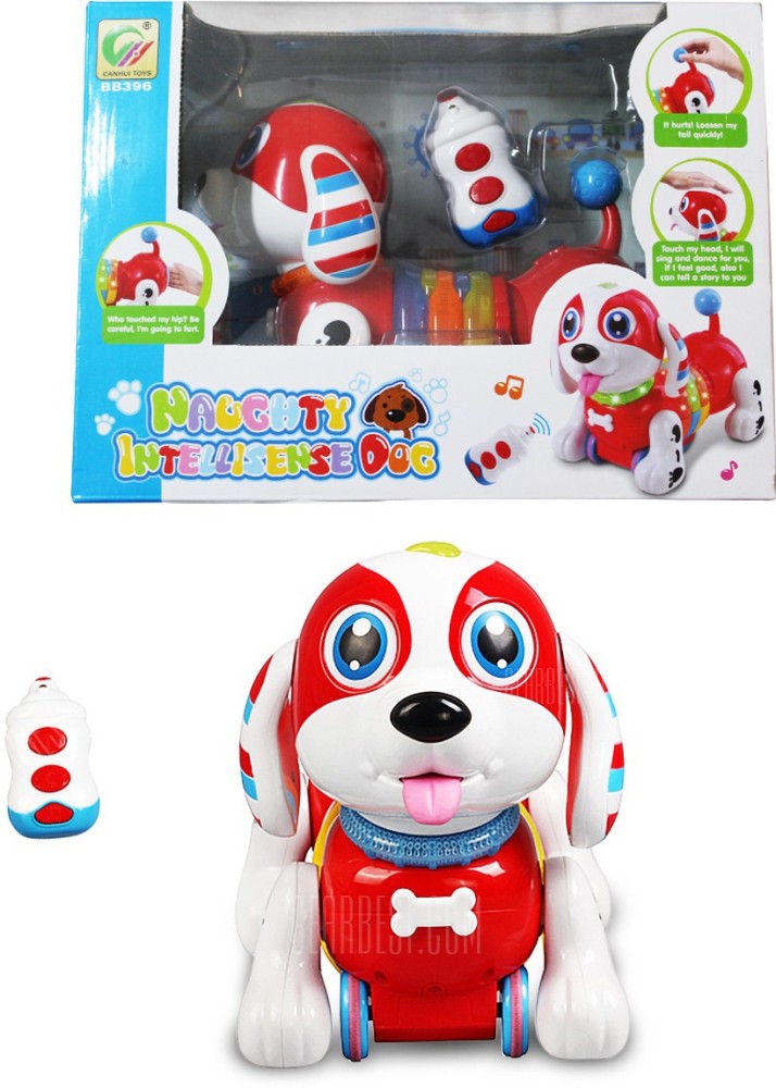 AKSHAT BB396 IR RC Smart Sausage Dog Sing Dance Walking Robot Dog 