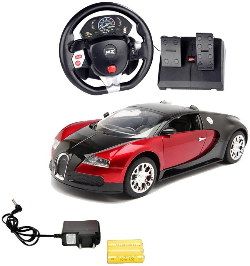 bugatti remote control car with steering wheel