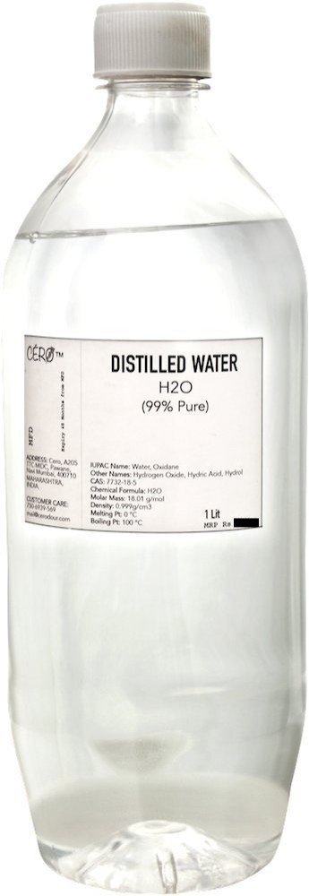 Cero Distilled Water 99 Pure H2o Cas
