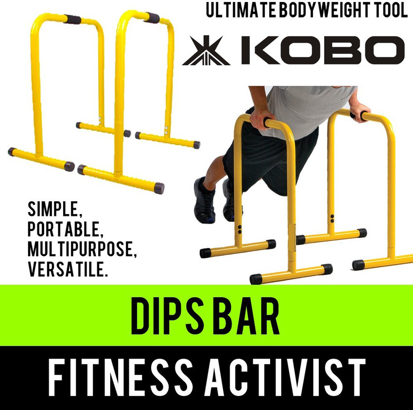 KOBO Original Fitness Equalizer Yellow Dip Stand Gymnastic For