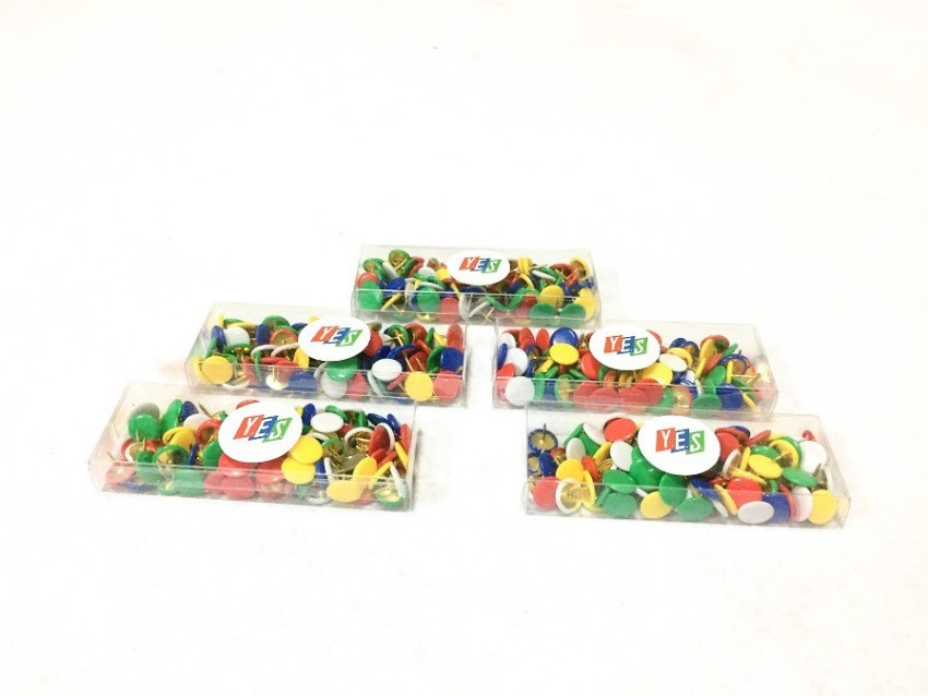 Thumb Tacks in White - 90pcs