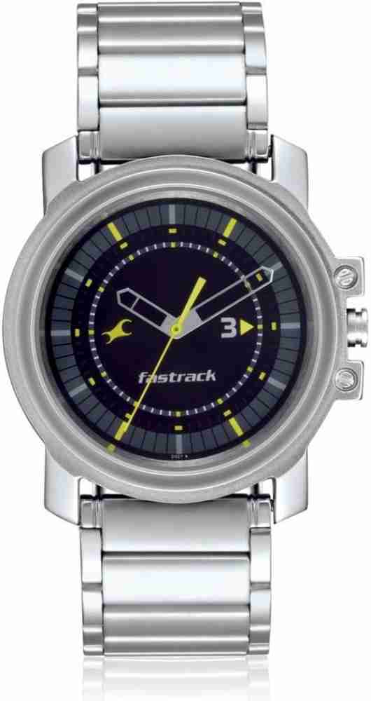 Fastrack 3039sm05 metal outlet analog men's watch