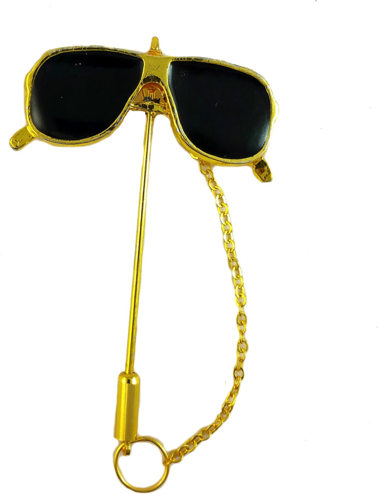 Ammvi Creations Bold Specs Funky Lapel Pin for Men Brooch Price in