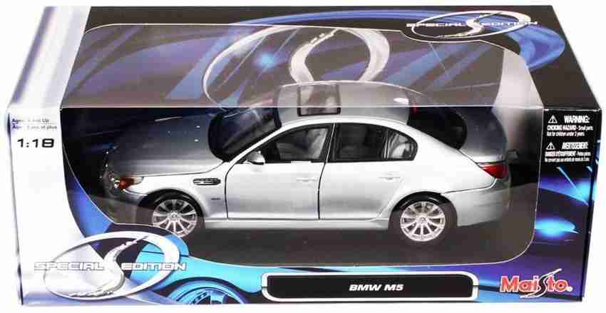 Maisto BMW M5 Diecast Scale Model Car Scale 1 18 Color Silver