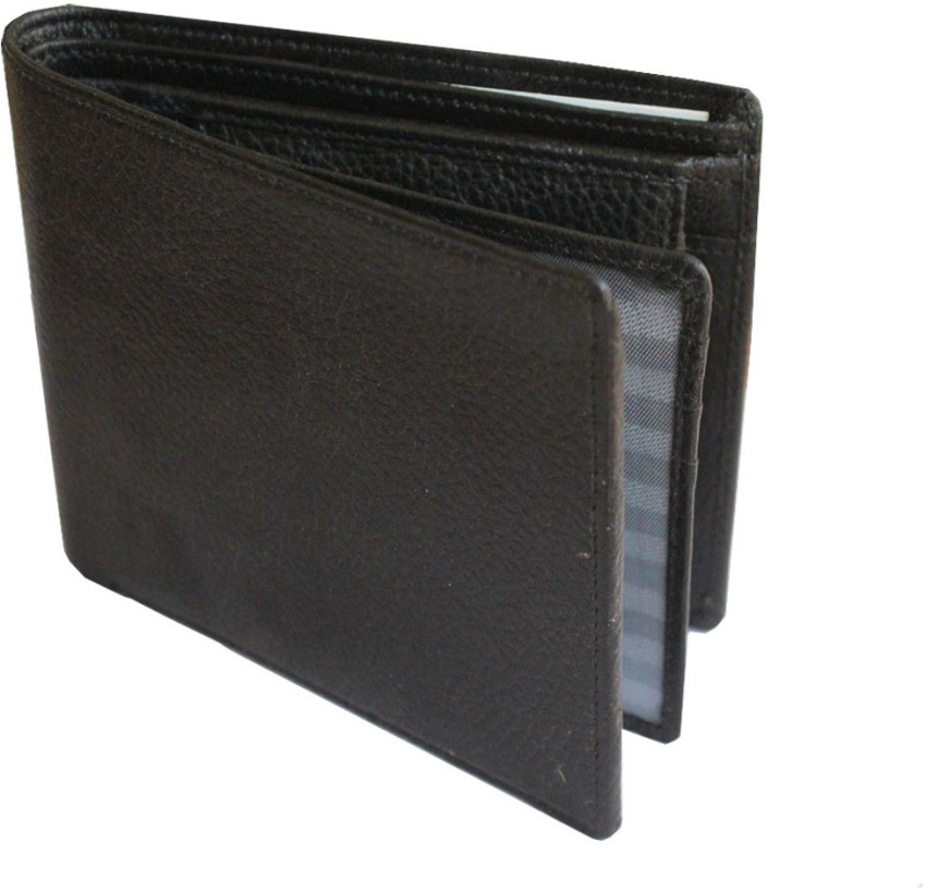 Rich & Famous Men Formal Brown Genuine Leather Wallet (15 Card Slots)