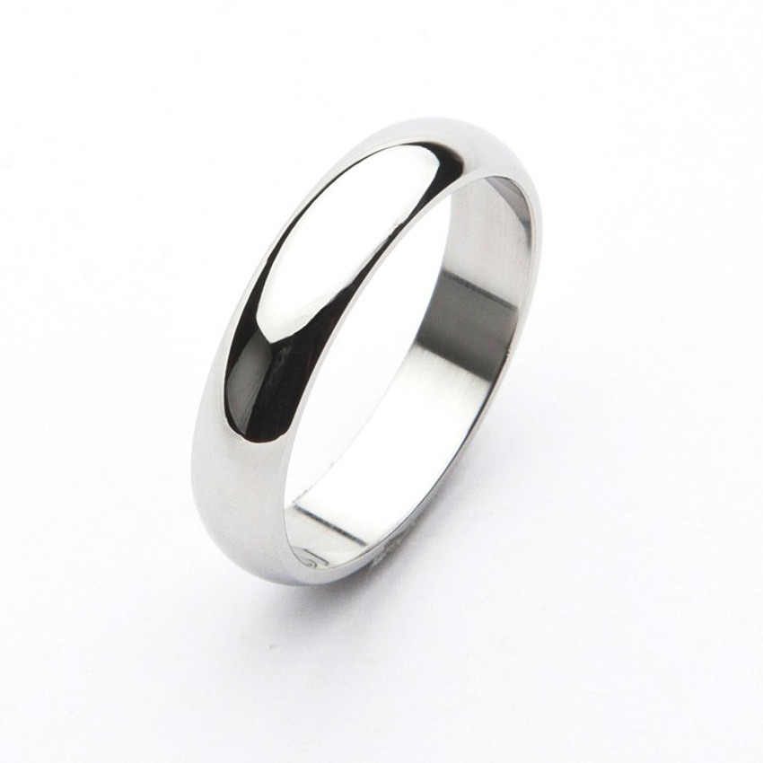 Silver plain shop ring for men