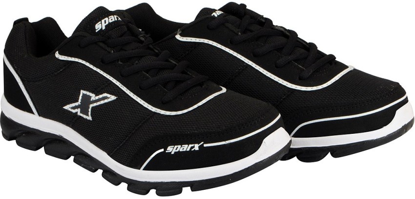 Sparx shoes black hot sale and white