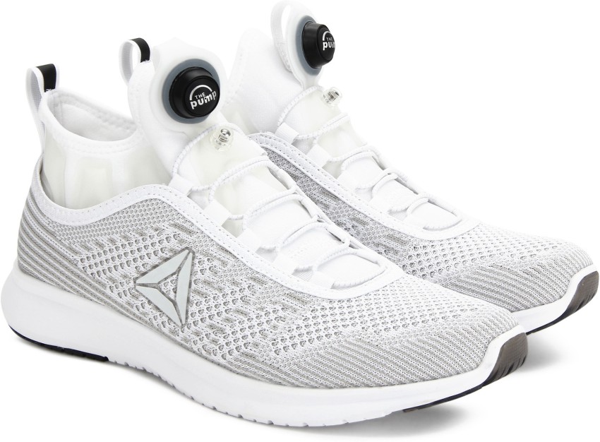 White hot sale pump sneakers