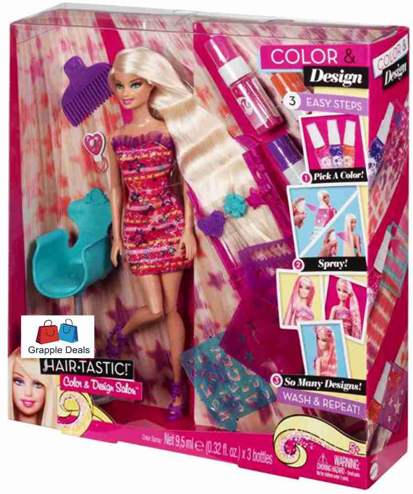 Barbie salon online and doll