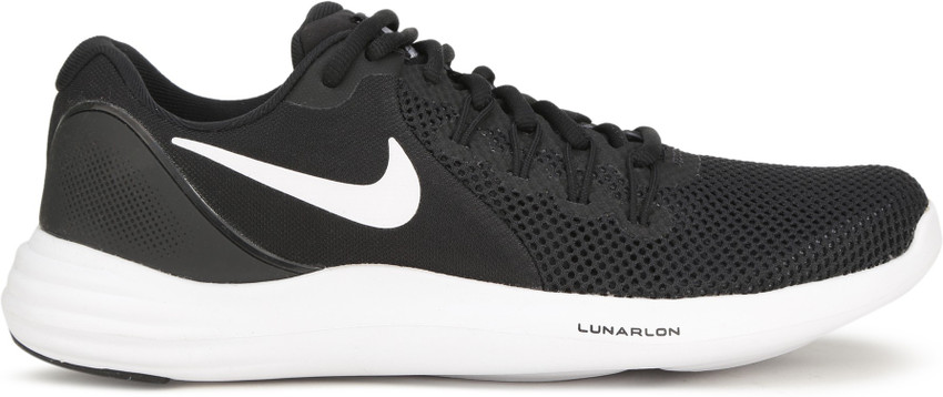 Nike lunar apparent black running shoes top