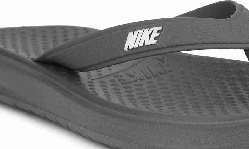 NIKE Men SOLAY THONG Slippers Buy DARK GREY WHITE Color NIKE Men