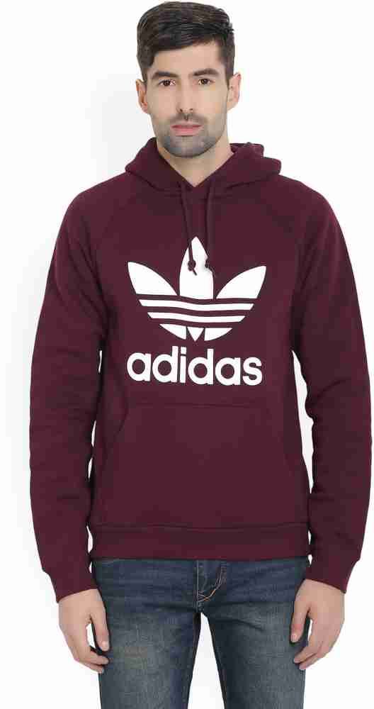 ADIDAS ORIGINALS Full Sleeve Solid Men Sweatshirt Buy Maroon