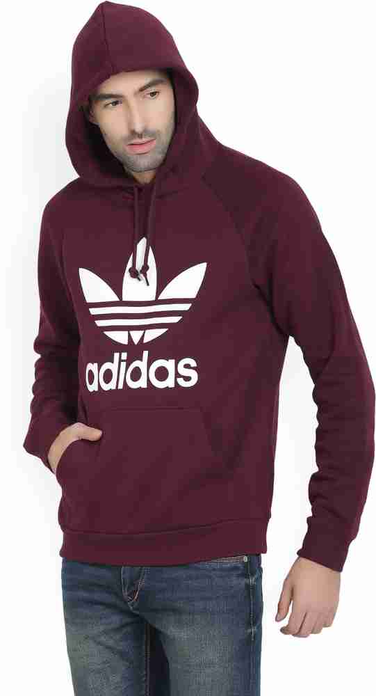Men's adidas maroon clearance sweatshirt